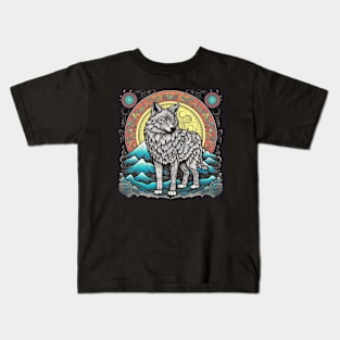 Lone Wolf - Symbol of Strength and Freedom Kids T-Shirt